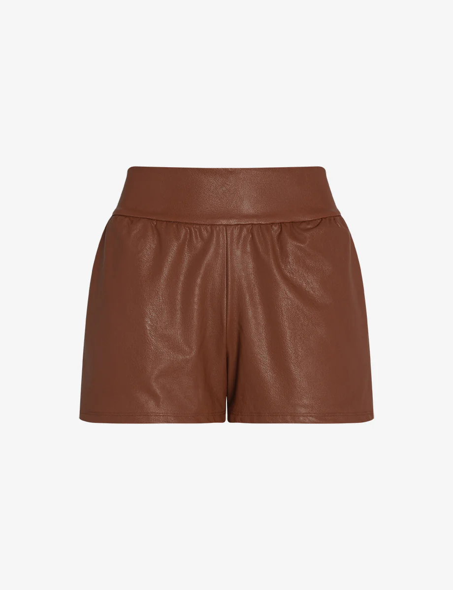 Faux Leather Relaxed Short - Image 14