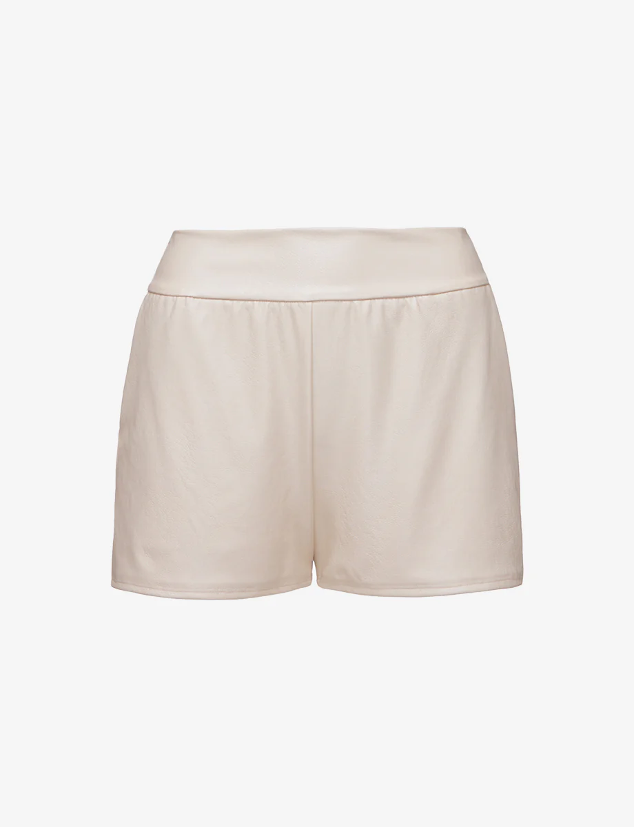 Faux Leather Relaxed Short - Image 17