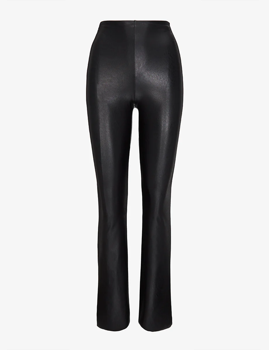 Faux Leather Flared Legging - Image 5