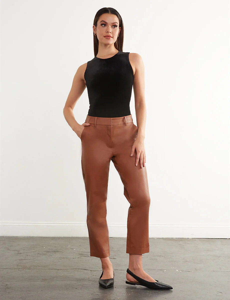 Faux Leather 7/8 Trouser - Image 13