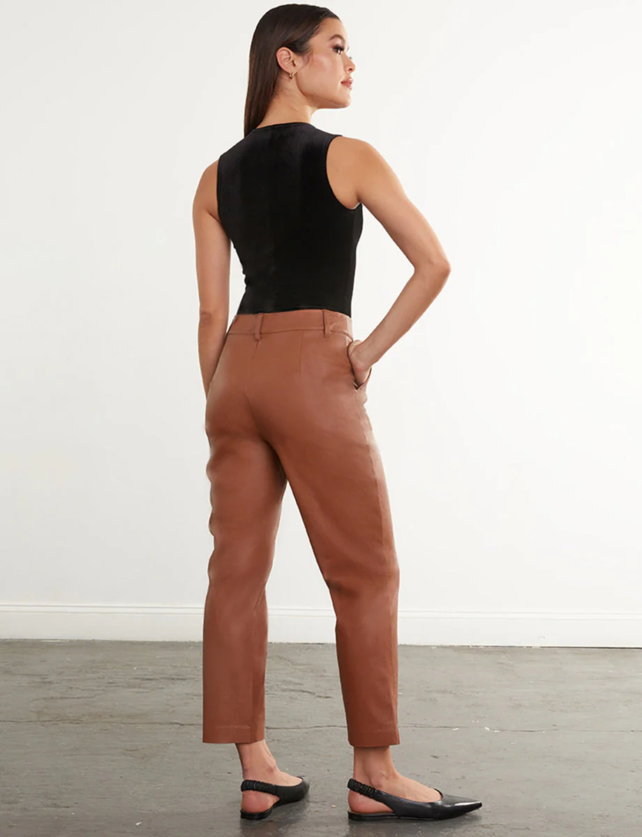 Faux Leather 7/8 Trouser - Image 14